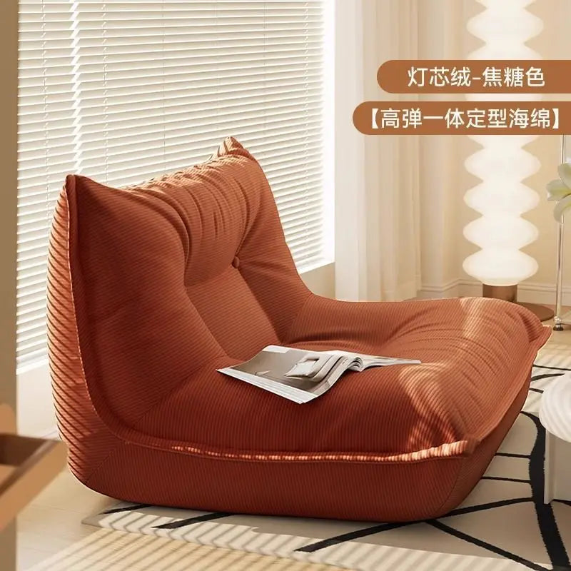 Lazy Sofa Caterpillar Balcony Recliner – Single Tatami Lounge Chair - Dripshop