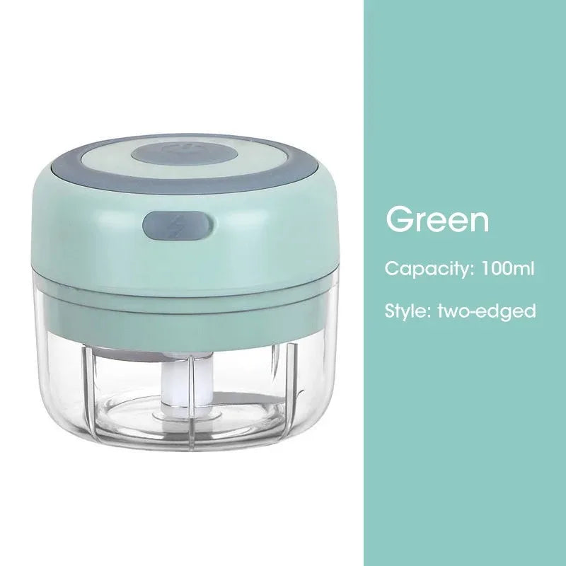 Electric Garlic Chopper – Mini Portable Veggie & Onion Blender (100ml / 250ml)