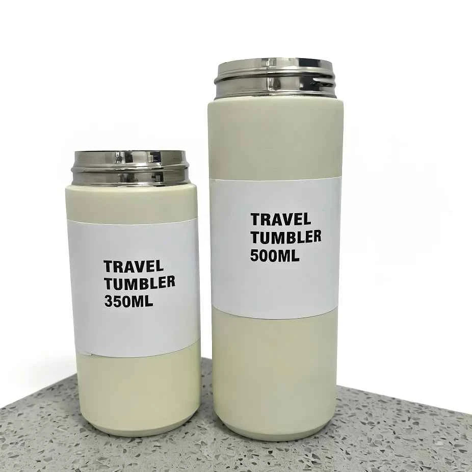 Stainless Steel Travel Tumbler – Easy Carry Double Wall Vacuum Flask for Tea & Coffee