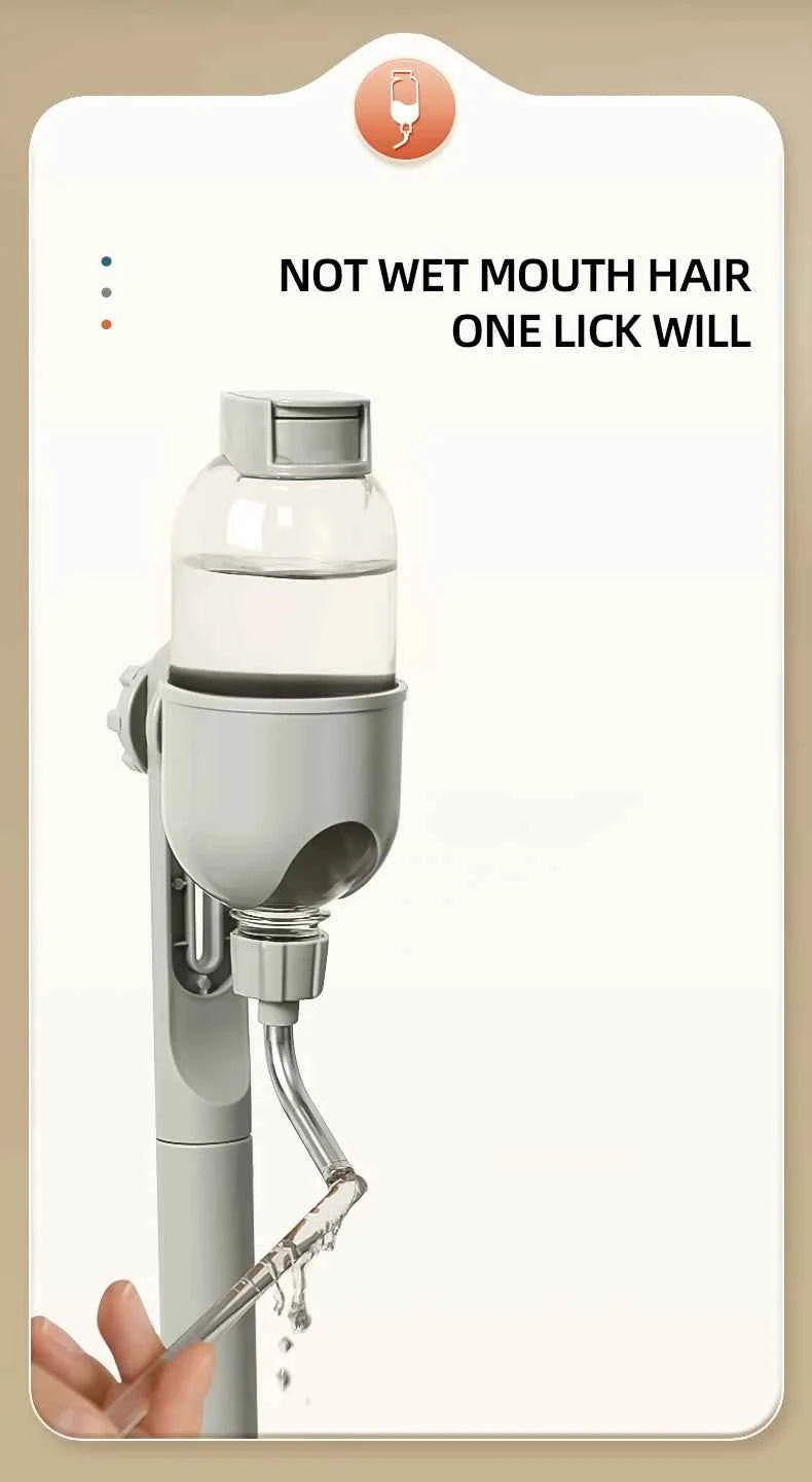HOOPET Automatic Pet Water & Food Dispenser – Anti-Tip Dog Bowl with Hanging Kettle
