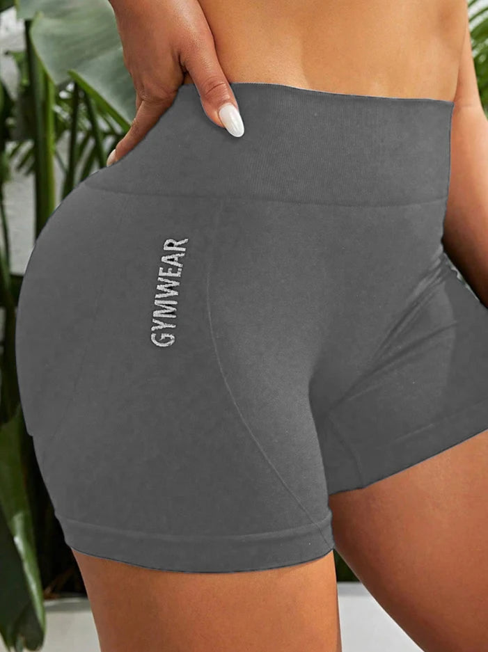 Women's High Waist Yoga Shorts | Seamless Butt Lift Athletic Tights