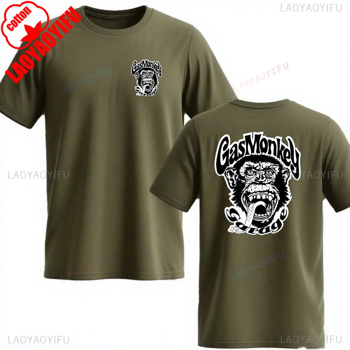 Gas Monkey Garage Print T-Shirt | Men's Vintage Streetwear