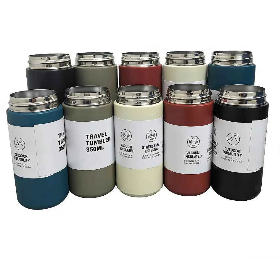 Stainless Steel Travel Tumbler – Easy Carry Double Wall Vacuum Flask for Tea & Coffee