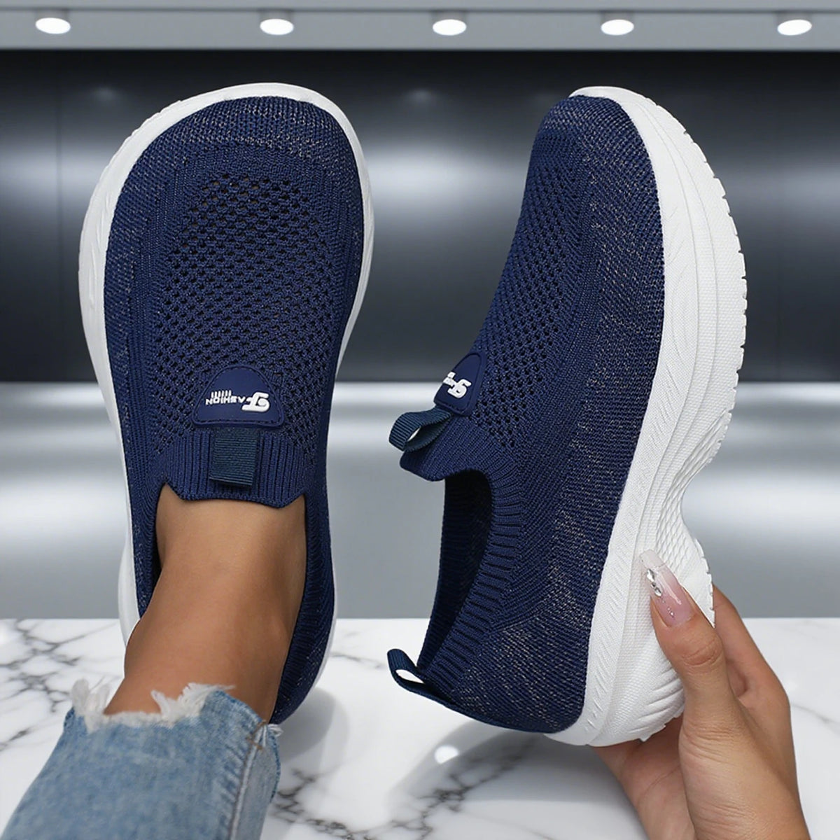 Barefoot Wide-Toe Mesh Sports Shoes – Thick Sole Casual Tennis Trainers for Men & Women 2025 - Dripshop