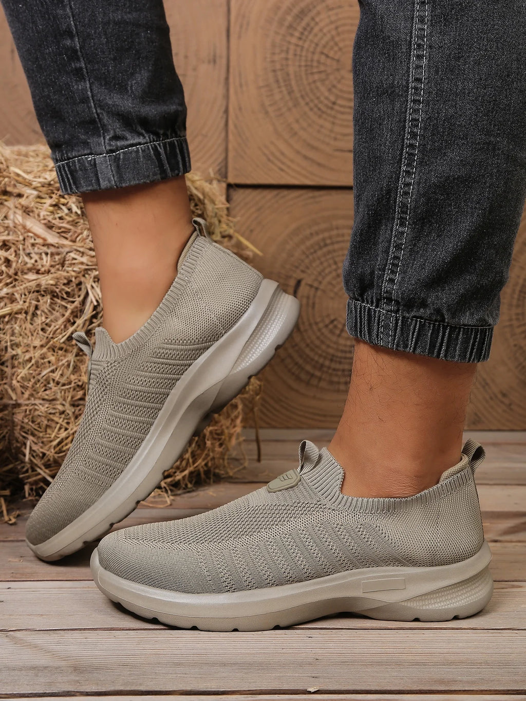 Men's Lightweight EVA Casual Shoes – Solid Colour Comfortable Non-Tiring Everyday Footwear - Dripshop