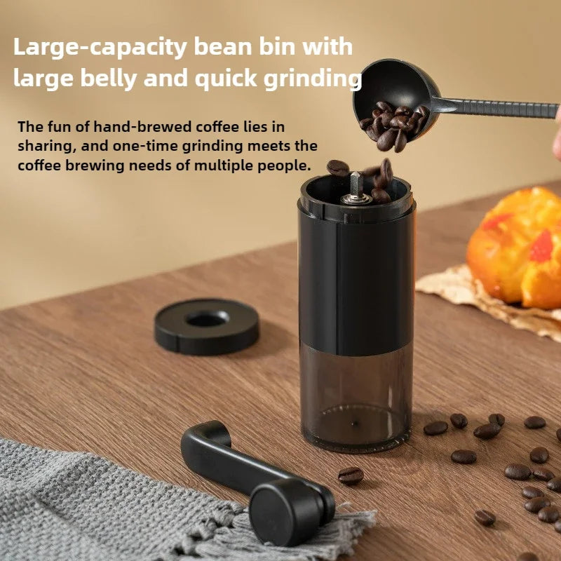 Portable Hand Crank Coffee Grinder – Adjustable Ceramic Burr