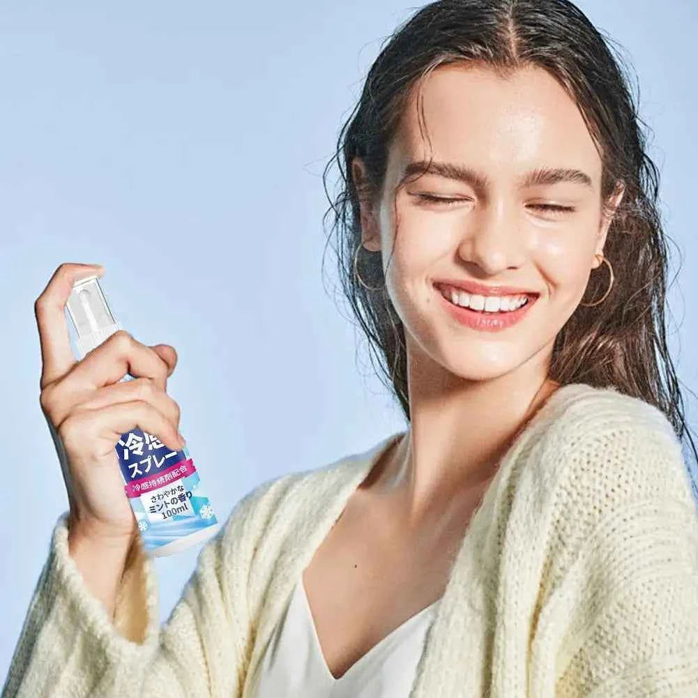 100ml Instant Cooling Spray – Portable Ice-Effect Body & Face Mist for Training & Summer
