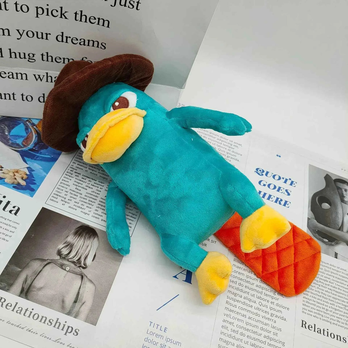 Perry the Platypus Plush Toy – Soft Stuffed Animal Christmas & Birthday Gift for Kids