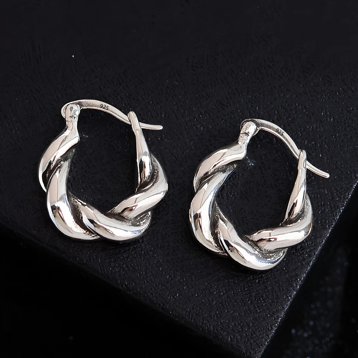 925 Sterling Silver Geometric Stud Earrings | Minimalist Jewellery Gift for Women - Dripshop