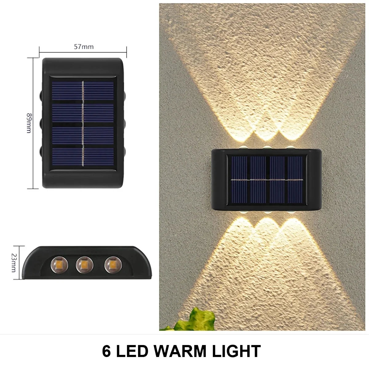 Solar Wall Lights Outdoor – Waterproof LED Lighting for Home, Garden, Yard & Fence (1–10 Pack) - Dripshop