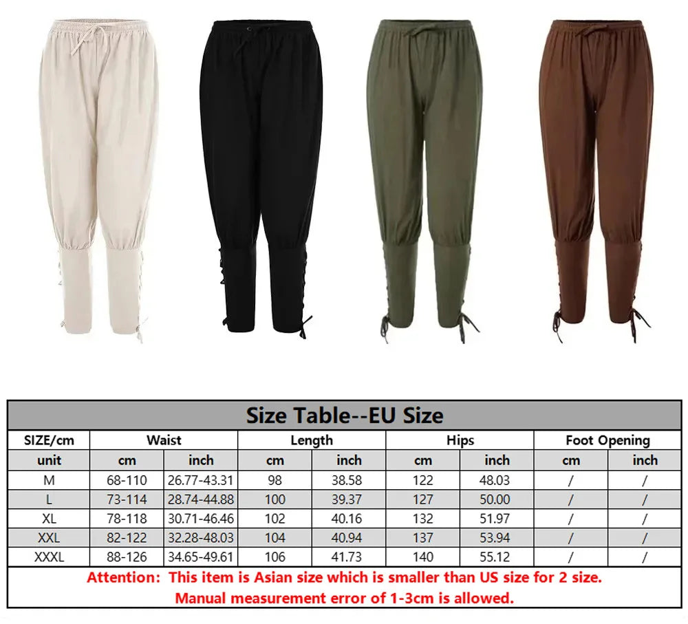 Men's Medieval Knight Costume Set – Shirt & Pants