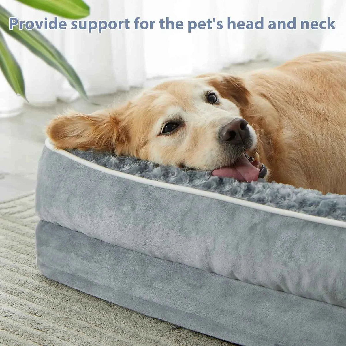 Orthopedic Dog Bed for Large Dogs – Waterproof Sofa-Style with Washable Cover & Joint Support