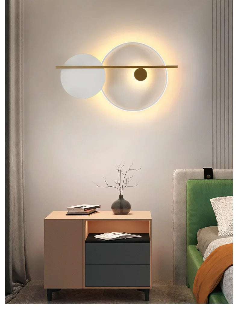 Modern Minimalist Bedroom Bedside Lamp Living Room Background Wall  Designer Personality  Light - Dripshop