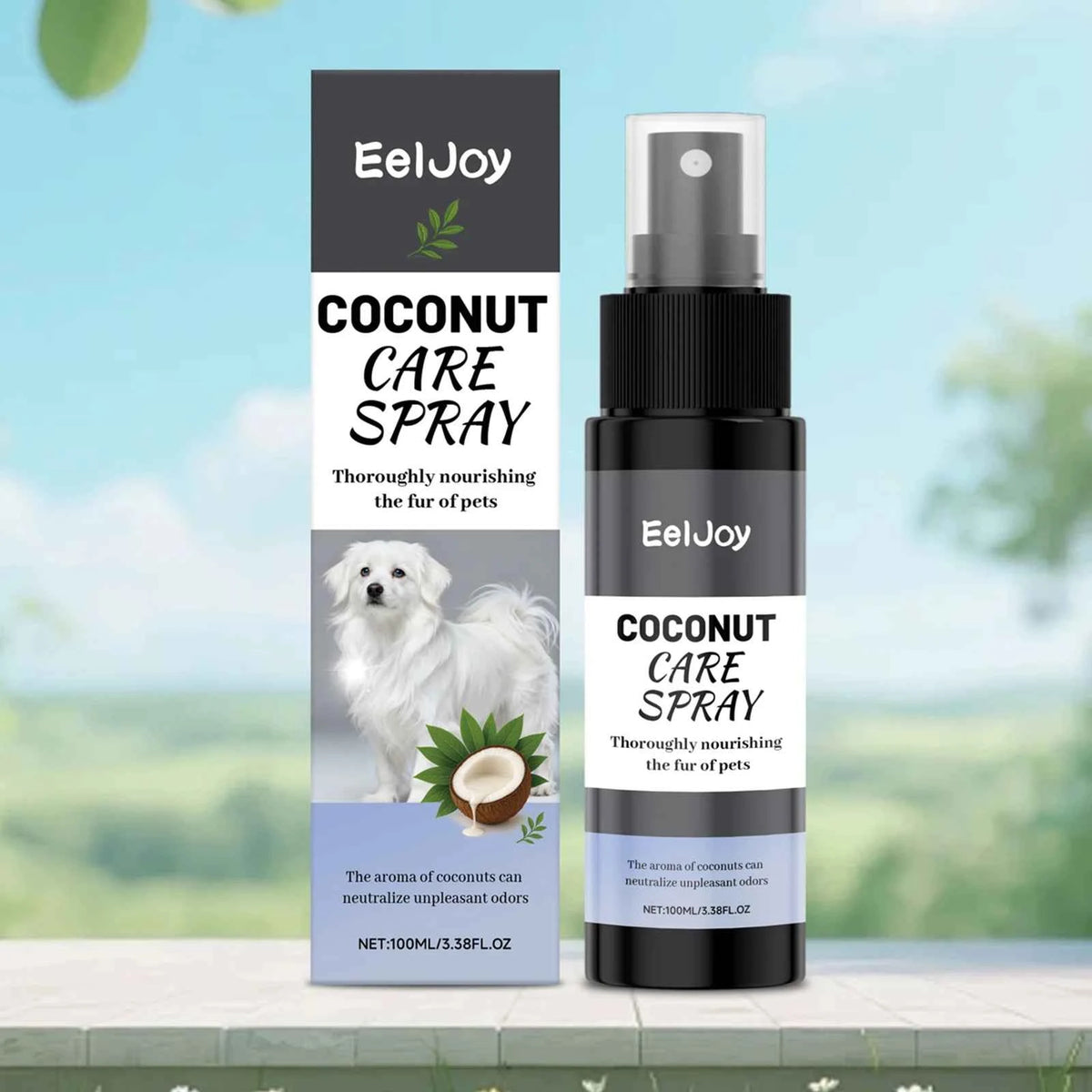 Dog Grooming Perfume Spray – Baby Fresh Scent with Shea Butter & Coconut
