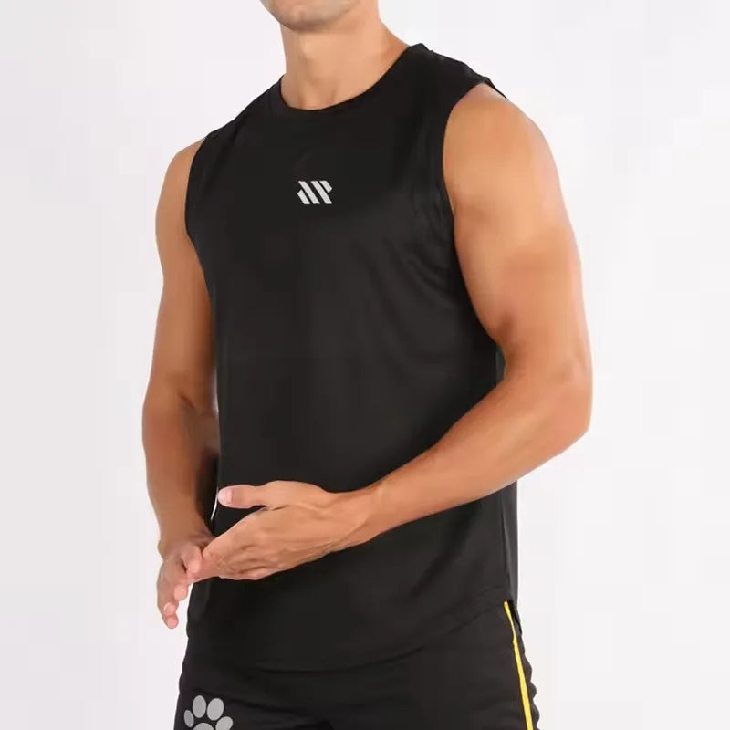 Men's Mesh Gym Vest | Sleeveless Bodybuilding Tank Top - Dripshop