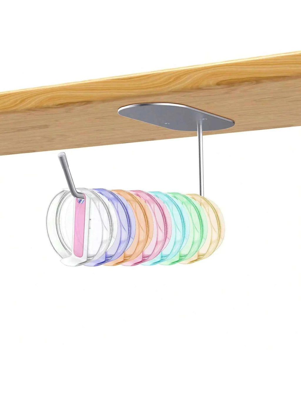 2-Pack Tumbler Lid Organiser – Self-Adhesive Kitchen Hook for Yeti, Stanley & More