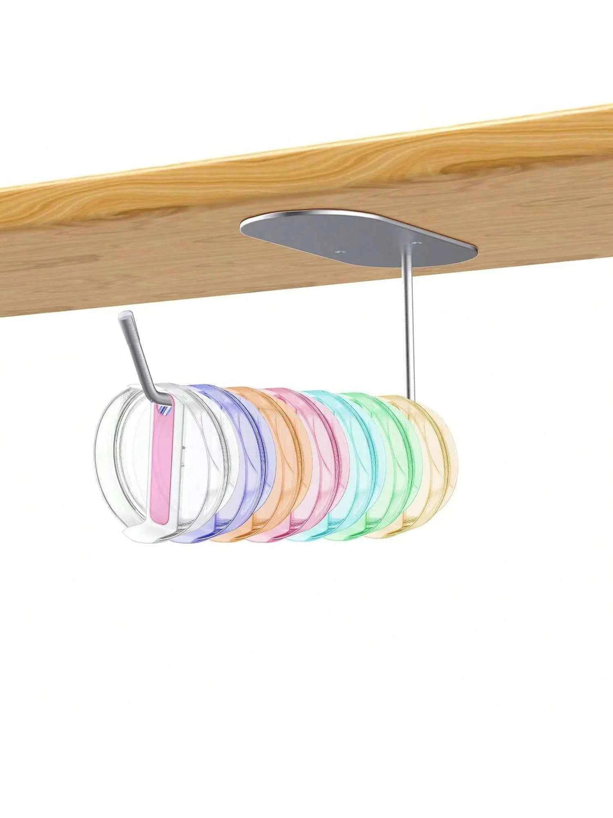 2-Pack Tumbler Lid Organiser – Self-Adhesive Kitchen Hook for Yeti, Stanley & More