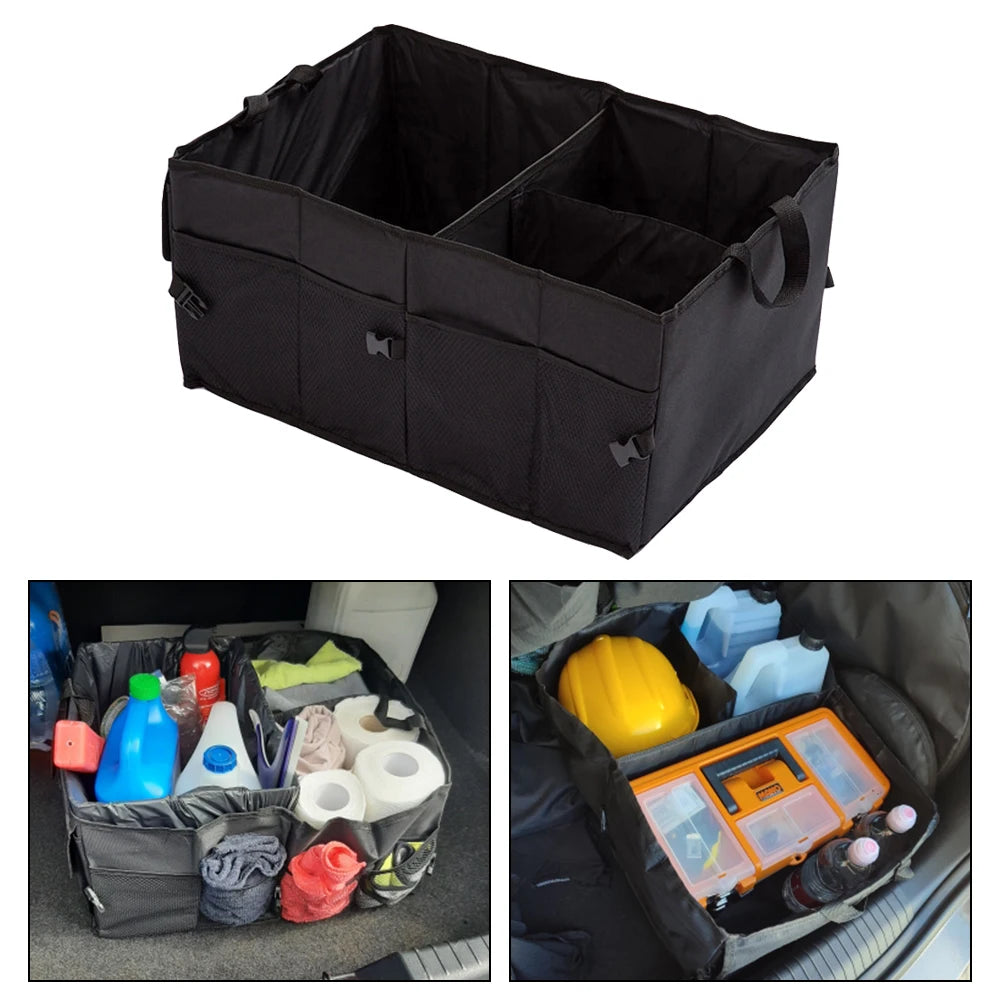 Collapsible Car Boot Organiser – Oxford Fabric Trunk Storage Box - Dripshop