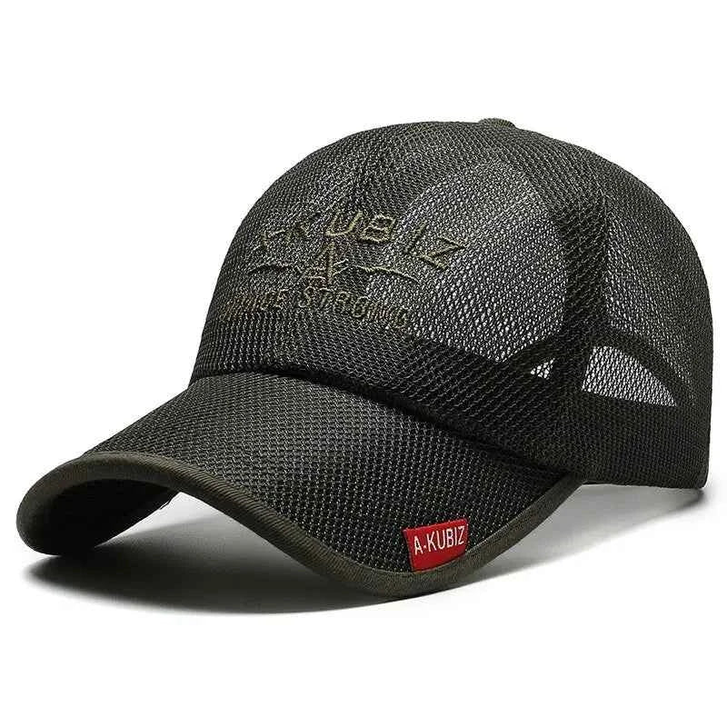 Embroidered Mesh Baseball Cap – Outdoor Sun Protection Visor Hat
