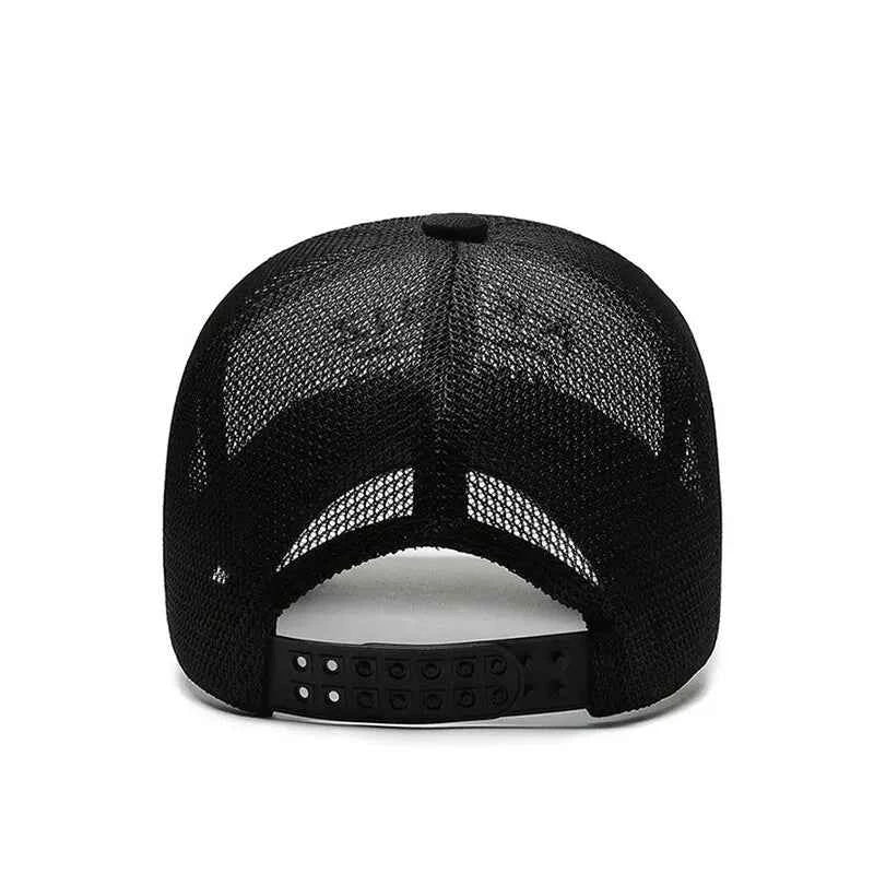 Embroidered Mesh Baseball Cap – Outdoor Sun Protection Visor Hat