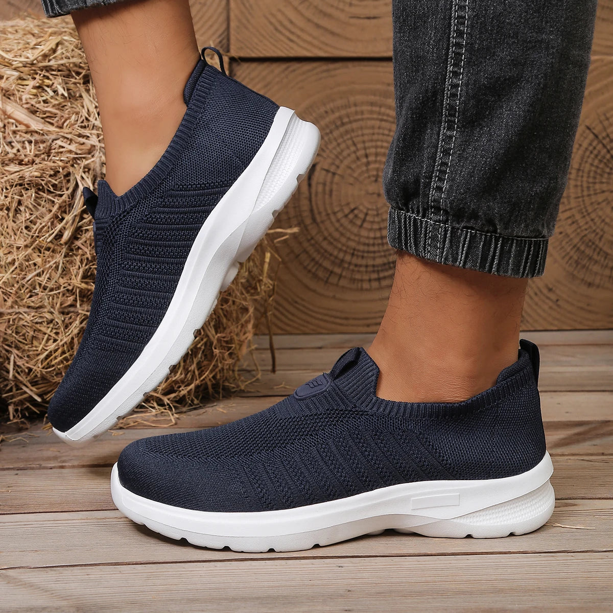 Men's Lightweight EVA Casual Shoes – Solid Colour Comfortable Non-Tiring Everyday Footwear - Dripshop
