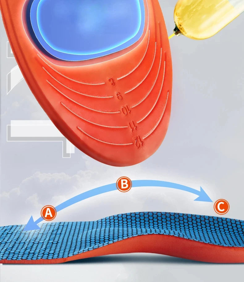 Shock-Absorbing Sports Insoles – Arch Support Breathable Shoe Pads for Men & Women (2/4 Pairs) - Dripshop