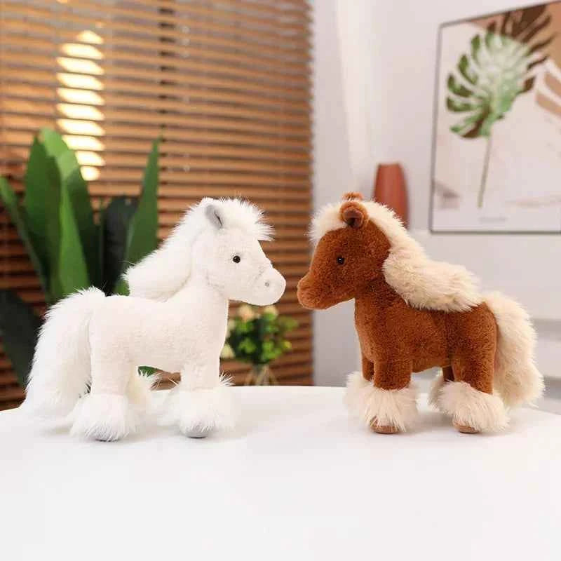 Realistic Horse Plush Toy – Super Lifelike Pony Stuffed Animal Birthday Gift for Kids