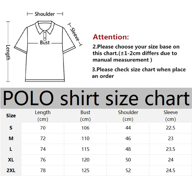 Men's Striped Print Polo Shirt