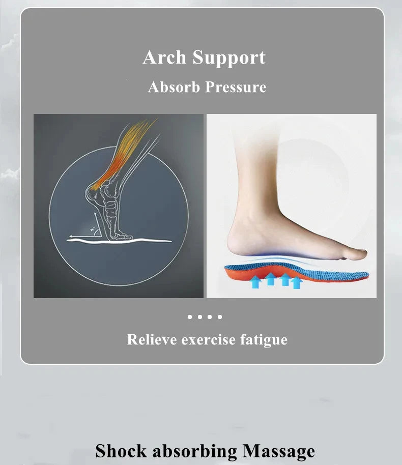 Shock-Absorbing Sports Insoles – Arch Support Breathable Shoe Pads for Men & Women (2/4 Pairs) - Dripshop