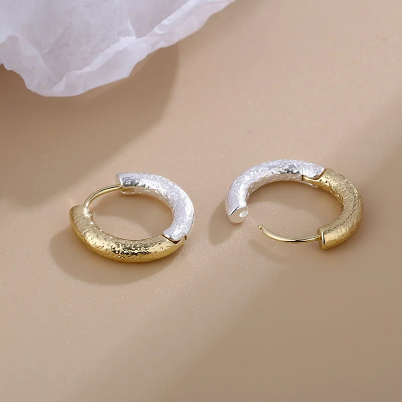 925 Sterling Silver Geometric Stud Earrings | Minimalist Jewellery Gift for Women - Dripshop