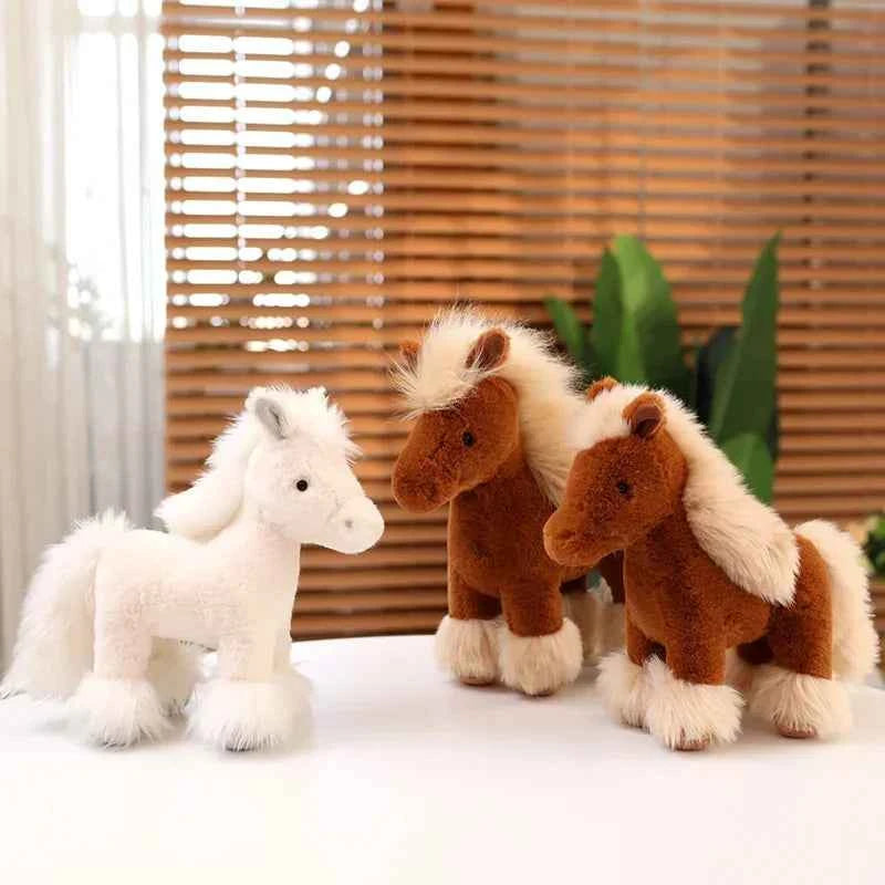 Realistic Horse Plush Toy – Super Lifelike Pony Stuffed Animal Birthday Gift for Kids