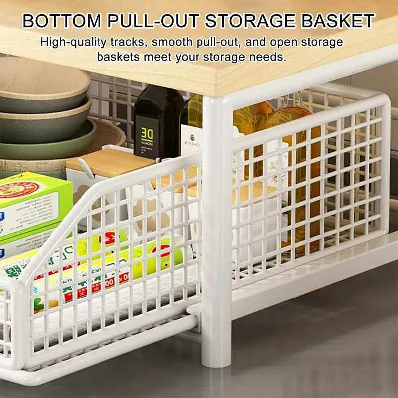 Multi-Use Kitchen Countertop Organiser – Spacious Shelf for Microwave, Coffee Machine & More
