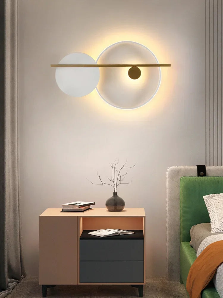 Modern Minimalist Bedroom Bedside Lamp Living Room Background Wall  Designer Personality  Light - Dripshop