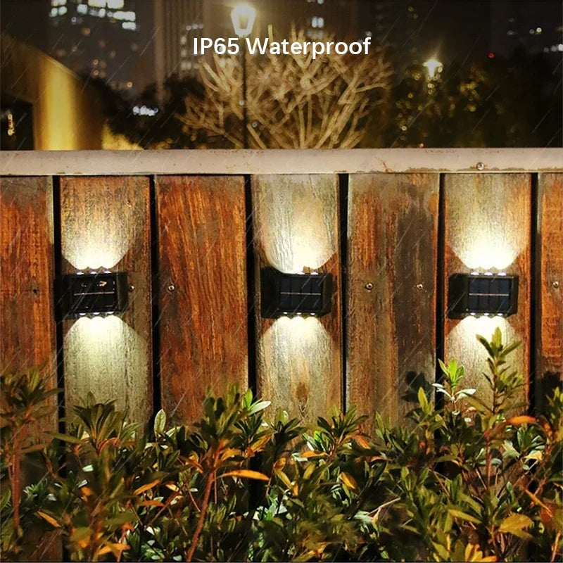 Solar LED Outdoor Wall Lamp – Dusk to Dawn Waterproof Fence Light for Garden, Yard & Porch - Dripshop