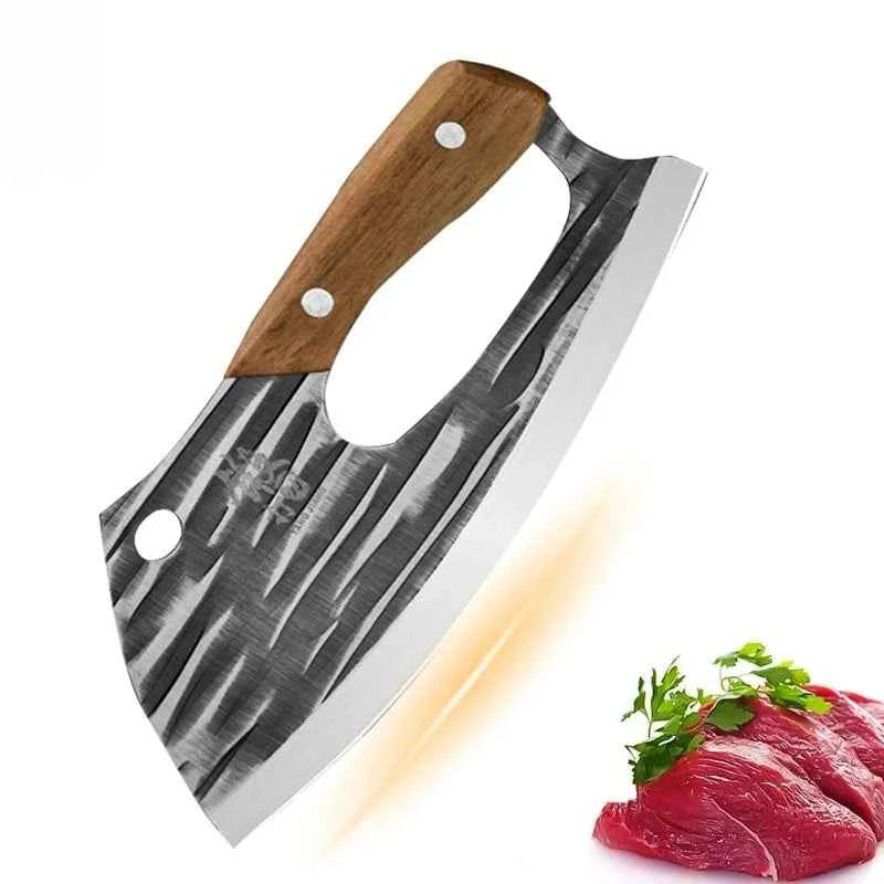 Stainless Steel Forged Kitchen Knife – Effort-Saving Meat Cleaver & Vegetable Knife