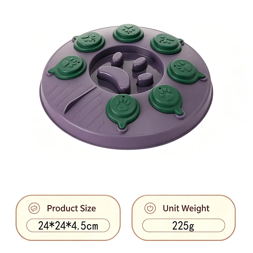 Dog Puzzle Brain Slow Feeder – Interactive IQ Training Bowl for Dogs & Cats