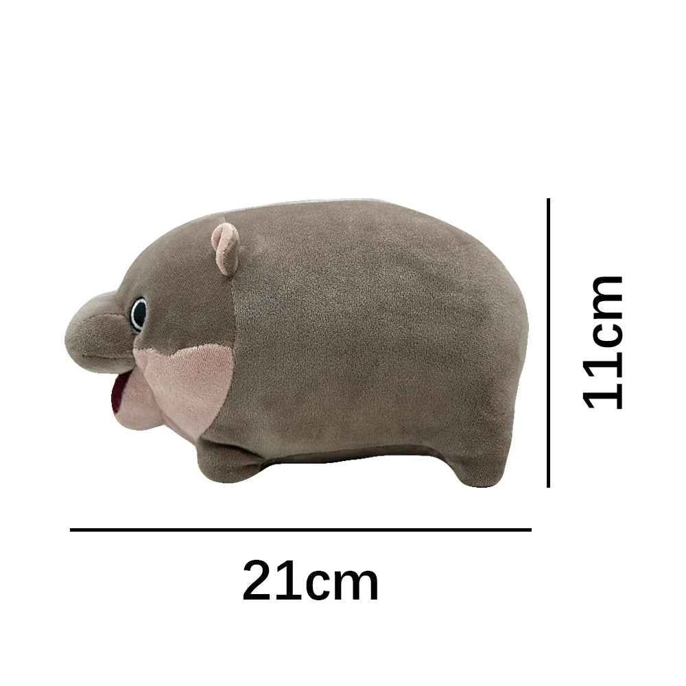 Moo Deng Hippo Plush Toy – Cute Cartoon Stuffed Animal Hug Pillow & Cushion