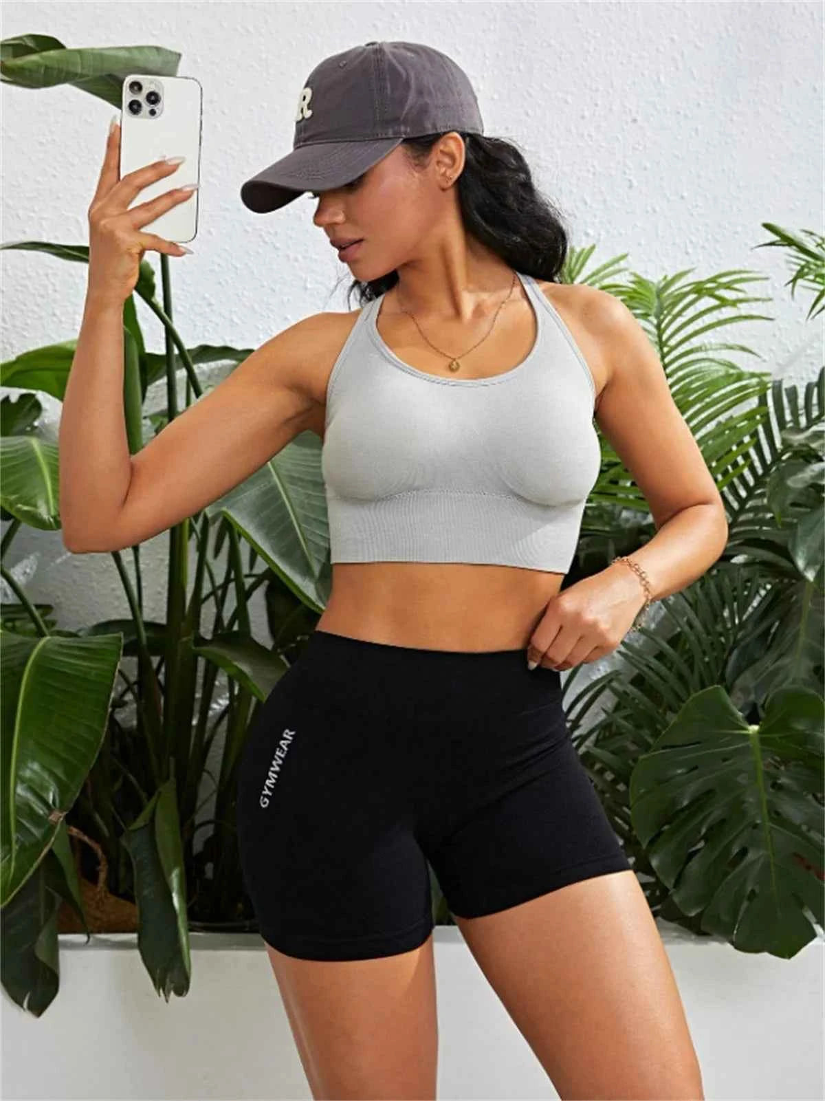 Women's High Waist Yoga Shorts | Seamless Butt Lift Athletic Tights