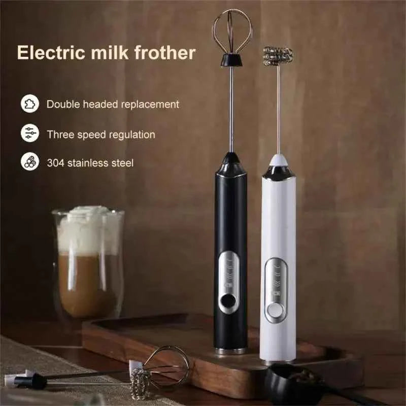 USB Rechargeable Handheld Milk Frother – Electric Whisk & Coffee Blender