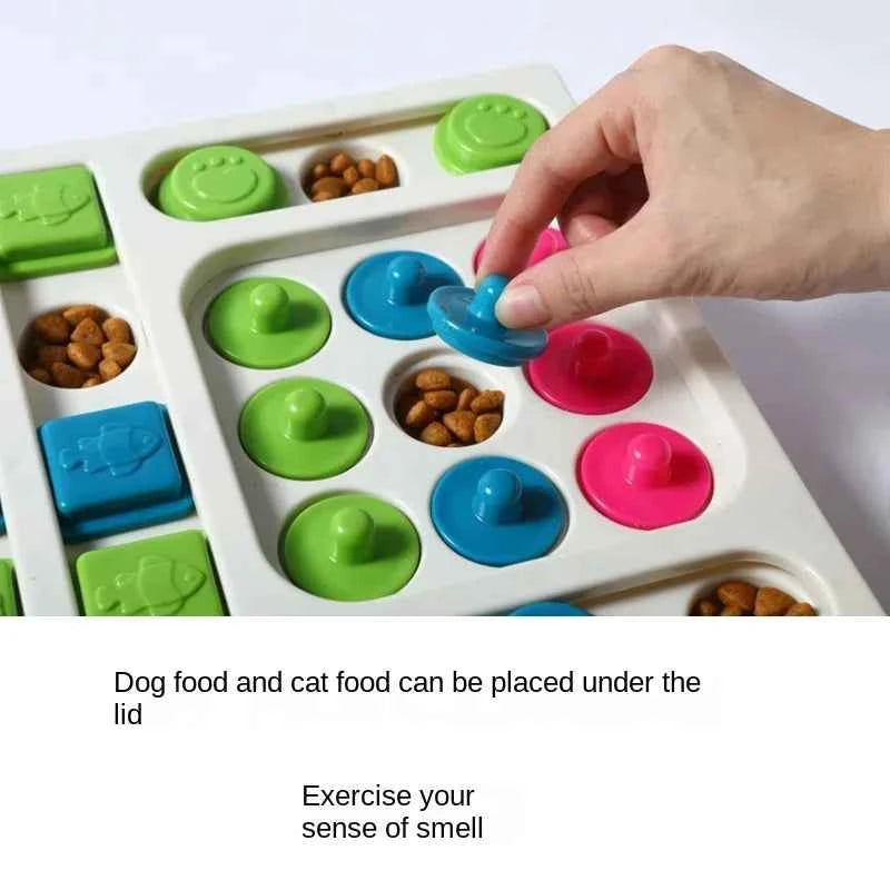 Dog Puzzle Slow Feeder Toy – Interactive IQ Training Bowl for Dogs & Cats (25cm)