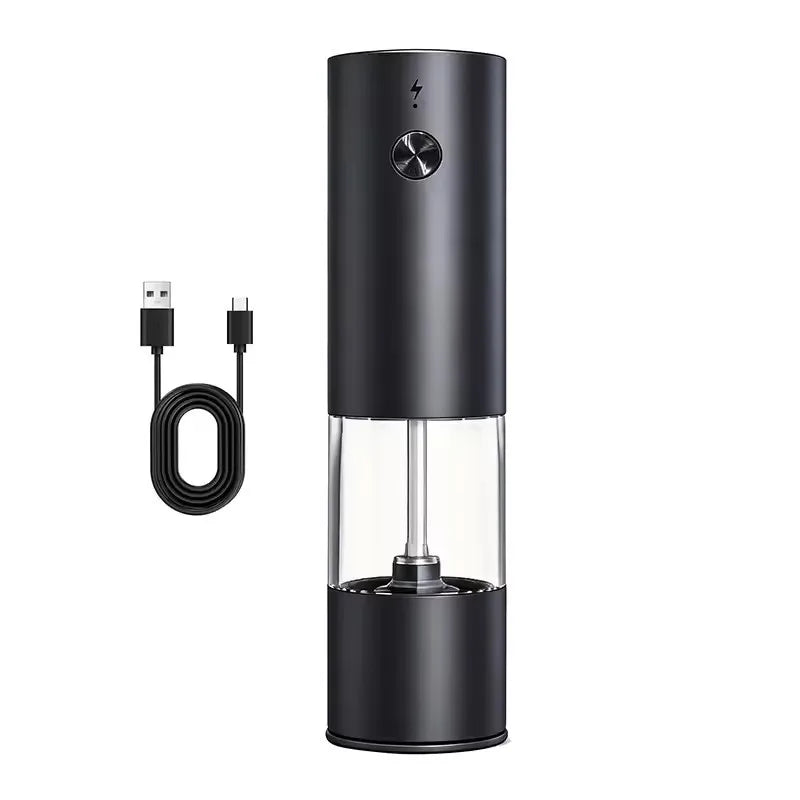 Electric Salt & Pepper Grinder Set with LED Light – USB Rechargeable