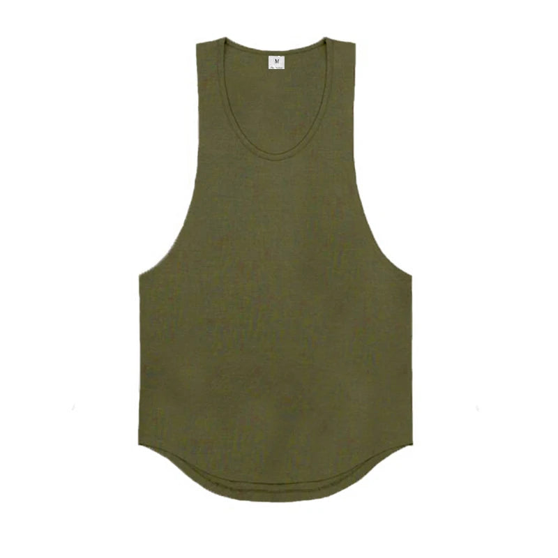 Men's Cotton Muscle Tank Top | Breathable Gym & Bodybuilding Vest - Dripshop