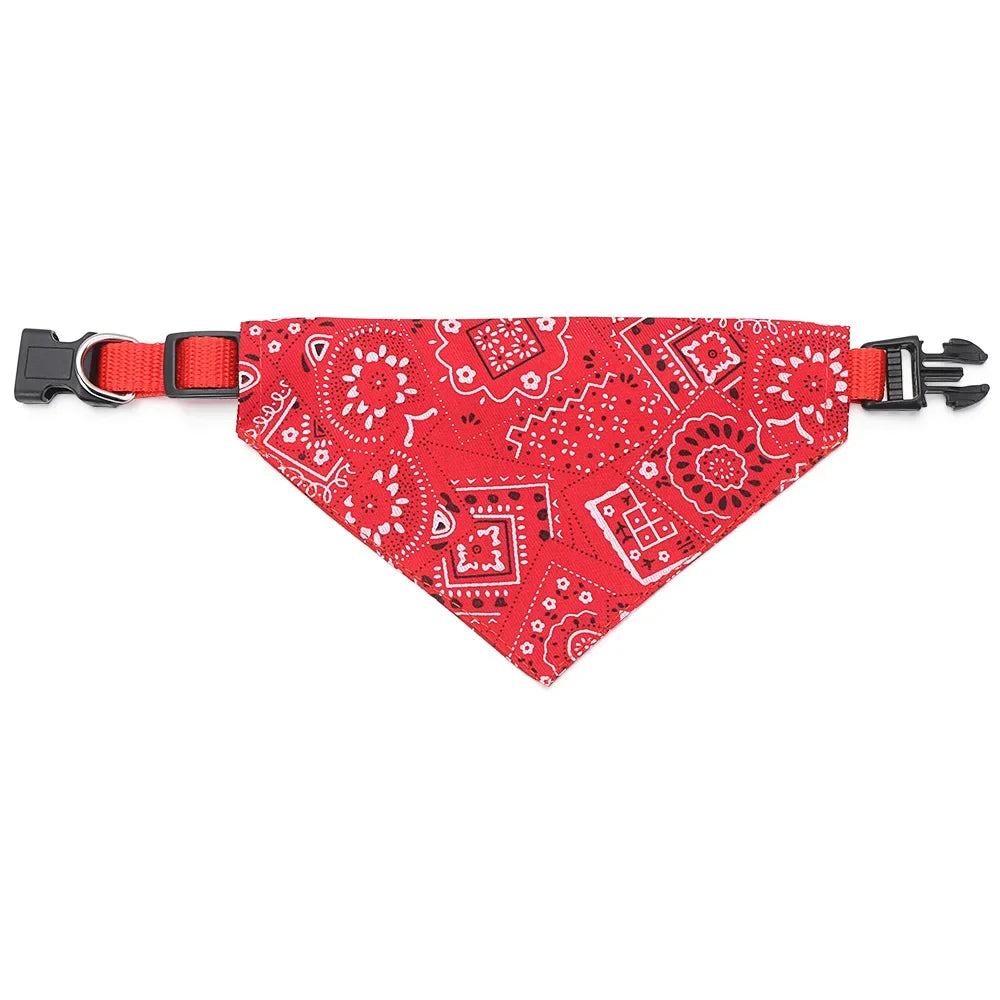 Adjustable Pet Bandana Scarf – Birthday Party Dress-Up Collar for Cats & Dogs (Small to Large) - Dripshop