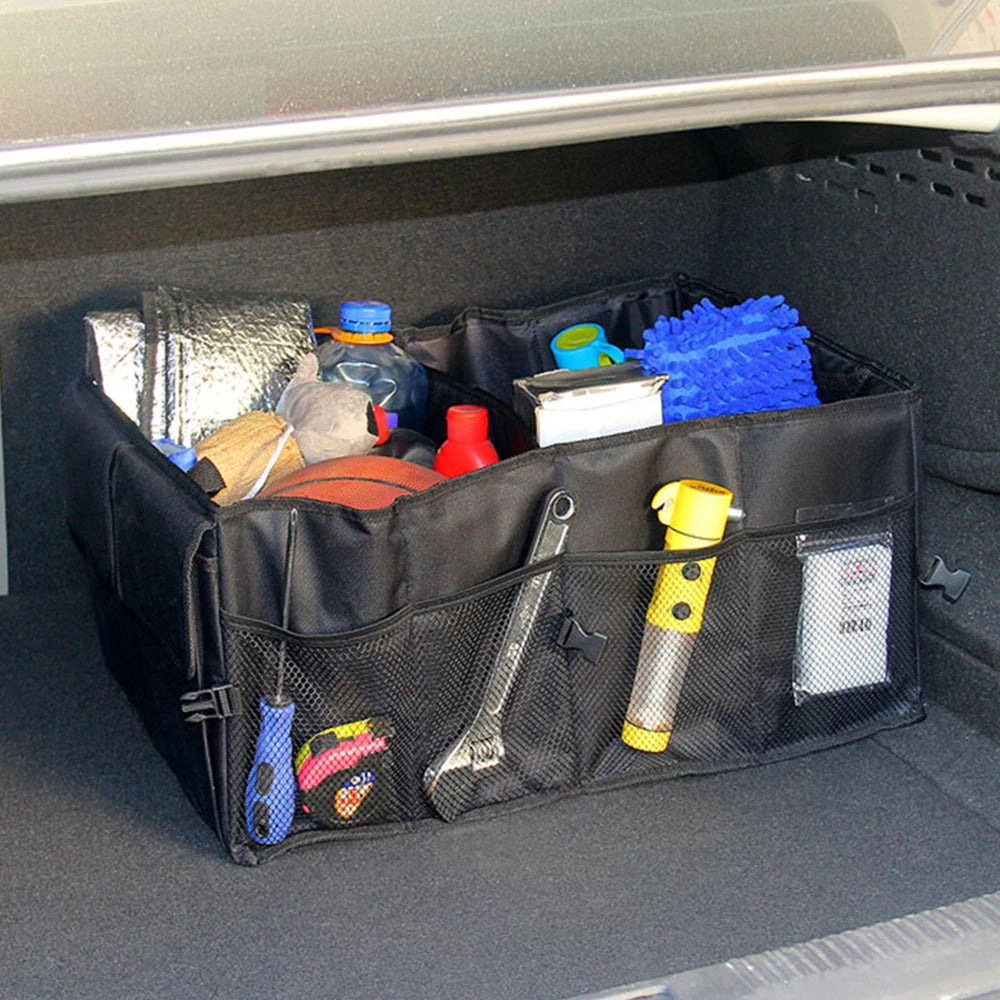 Collapsible Car Boot Organiser – Oxford Fabric Trunk Storage Box - Dripshop