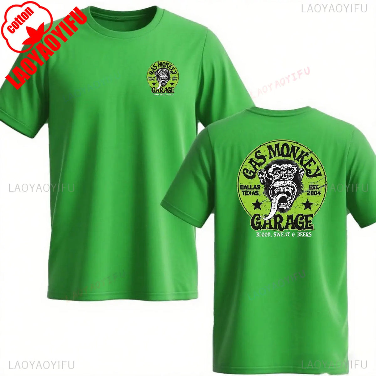 Gas Monkey Garage Print T-Shirt | Men's Vintage Streetwear