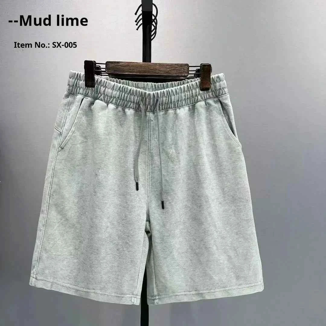 Men's 100% Cotton Casual Shorts – Drawstring Summer Shorts