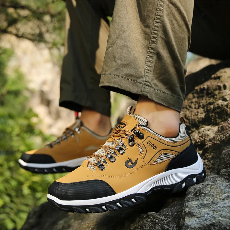 Men's Waterproof EVA Hiking Shoes – Anti-Slip Leather Outdoor Sports Shoes for Camping & Running 2025 - Dripshop