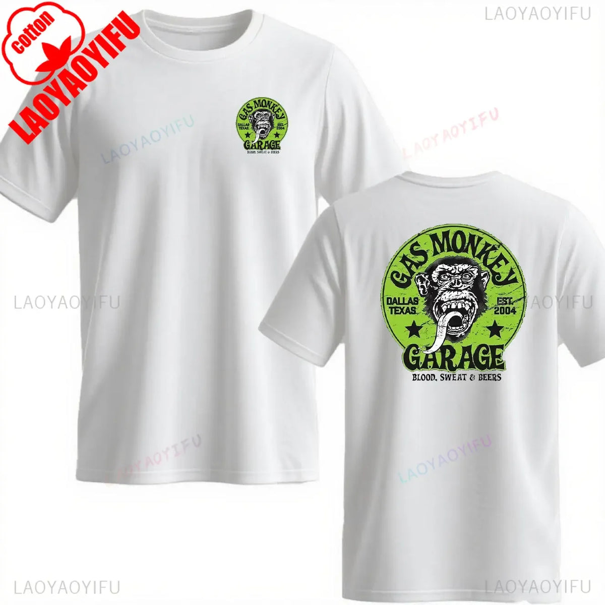 Gas Monkey Garage Print T-Shirt | Men's Vintage Streetwear