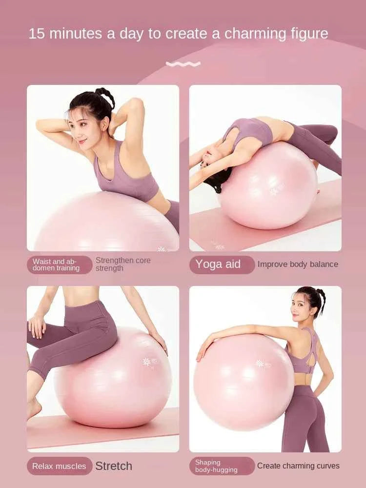Anti-Burst Yoga Ball with Pump – Stability & Balance Trainer