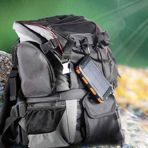 10,000mAh Portable Solar Power Bank – Dual USB Outdoor Charger